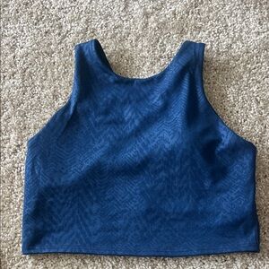 Women's Blue Sleeveless Top